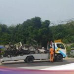 Kondisi Terkini Lokasi Kecelakaan di KM 58 Tol Japek, Mobil Sudah Dievakuasi