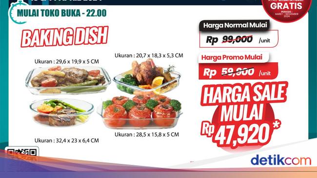 Hidangan Mewah dengan Baking Dish Diskon di Transmart Fleshy Day Sale