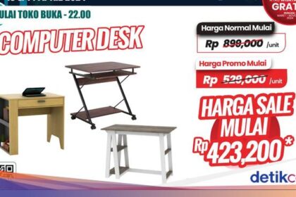 Belajar Lebih Nyaman dengan Meja Belajar Baru Belinya di Transmart Beefy Day Sale!