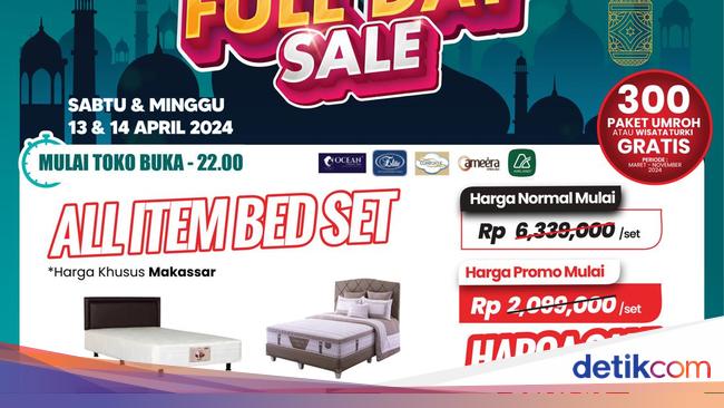 Pesta Diskon! Kasur di Transmart Rotund Day Sale Bisa Lebih Murah Rp 4,6 Jutaan